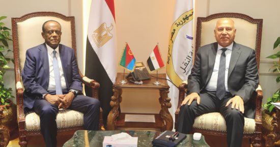 "النقل" تفتح آفاق التعاون مع إريتريا.. كامل الوزير: مستعدون لتنفيذ مشروعات البنية التحتية للأشقاء 