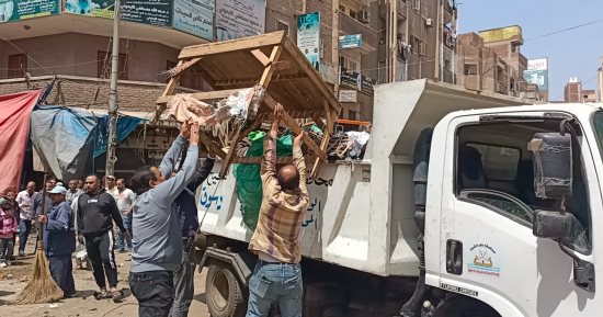 إزالة 1168 حالة إشغالات في حملة بعدد من الأحياء بمدينة دسوق
