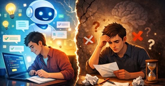 دراسة: الذكاء الاصطناعى يجعل دماغك أكثر كسلا واعتمادا عليه