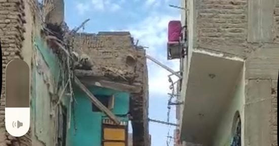 إصابة سيدة في انهيار جزئي لمنزل بقرية شطورة في طهطا بسوهاج