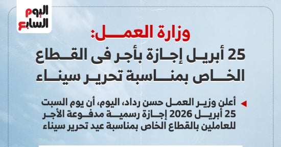 موعد إجازة عيد تحرير سيناء للقطاع الخاص
