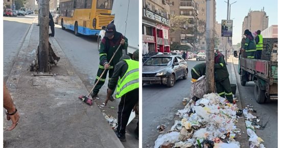 محافظ الجيزة يرصد بؤر مخلفات فى إمبابة ويستدعى مسئولى النظافة