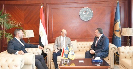 نائب رئيس هيئة الرقابة المالية يستقبل الرئيس الجديد للبورصة المصرية