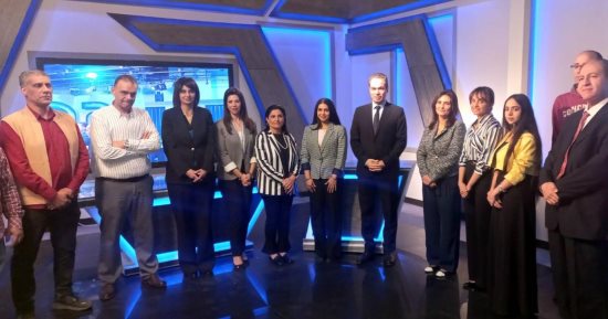 المسلماني يتفقد ستديو قناة النيل الدولية بعد تطويره