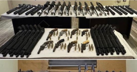 ضبط شحنة أسلحة متنوعة بحوزة تاجر اخشاب فى دمياط