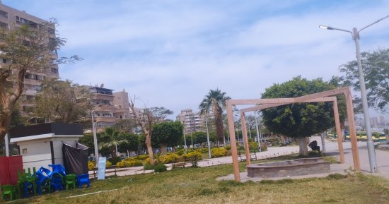 طقس ربيعى وسحب بيضاء تغطى سماء المنيا .. مباشر