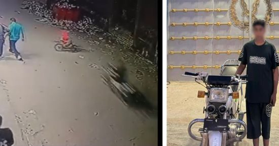 كارثة على الأسفلت.. طالب يدهس طفلاً بدراجة نارية ويهرب في بني سويف  