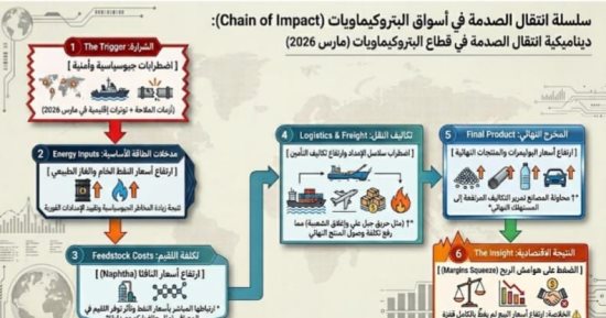 كيف تأثرت صناعة البتروكيماويات بتقلبات النفط والغاز؟.. صدمة إمدادات.. ارتفاع التكاليف والشحن.. اضطراب تدفقات المواد الأولية.. ارتفاع أسعار البلاستيك لأعلى مستوياتها منذ عدة سنوات.. ارتفاع أسعار النافثا 18-20%