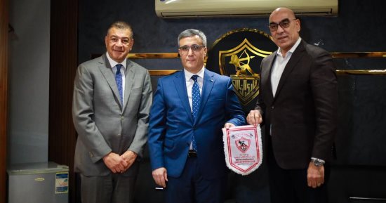 الزمالك يستقبل سفير الجزائر بالقاهرة.. صور