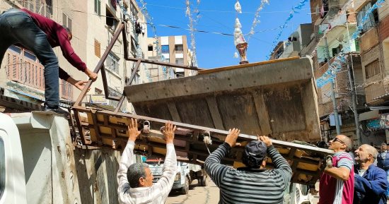 إزالة 230 حالة إشغال بحى غرب كفر الشيخ وتطوير مشتل دسوق