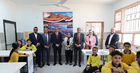 محافظ الجيزة يفتتح مدرستي المدينة المنورة لغات وخاتم المرسلين بإمبابة