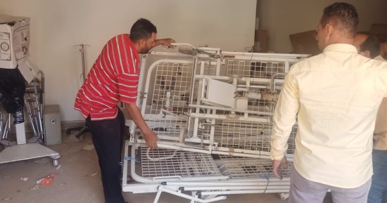 مرسال عضو التحالف الوطنى تدعم كلية الطب بجامعة الوادي الجديد بمستلزمات وأسرة