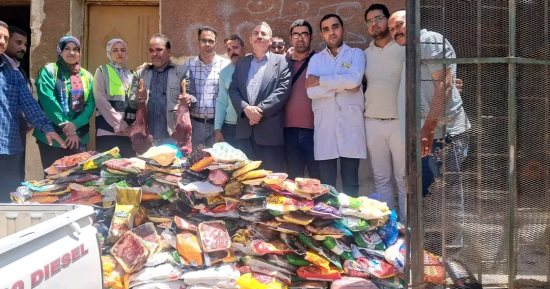ضبط 410 كجم لحوم ودواجن غير صالحة للاستهلاك الآدمى فى سوهاج