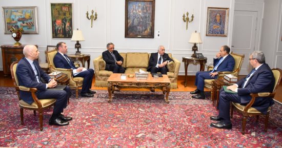 وزير الخارجية يستقبل مسئولي غرفة التجارة الأمريكية فى القاهرة
