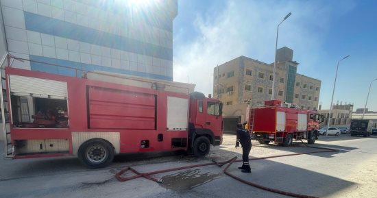 اندلاع حريق داخل مصنع قطن فى الصف بالجيزة