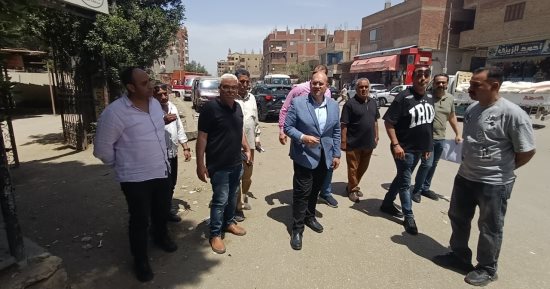 نائب محافظ الجيزة يتابع الحالة العامة للنظافة ورفع الإشغالات بمركز أوسيم