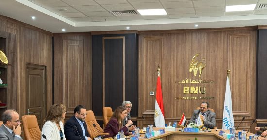 جامعة بنها الأهلية تستقبل وفد من كلية التعليم المستمر بالجامعة الأمريكية