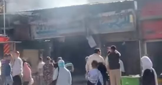 إصابة شخصين إثر حريق اشتعل بمحل في العمرانية 