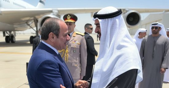 الرئيس السيسى للشيخ محمد بن زايد: ما يمس الإمارات يمس مصر