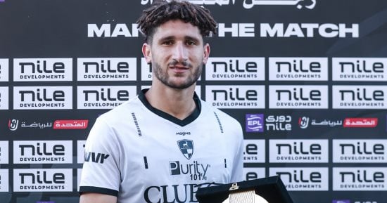 إبراهيم البهنسى يحصد جائزة أفضل لاعب فى مباراة بتروجت ووادى دجلة