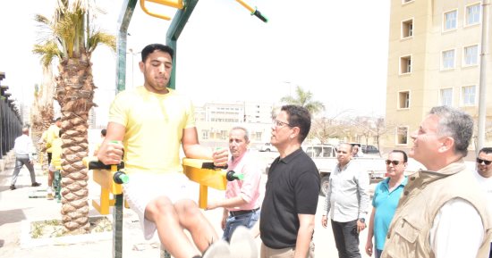 جامعة بنها تنشئ وحدات للجيم الخارجى داخل الحرم الجامعى بكفر سعد