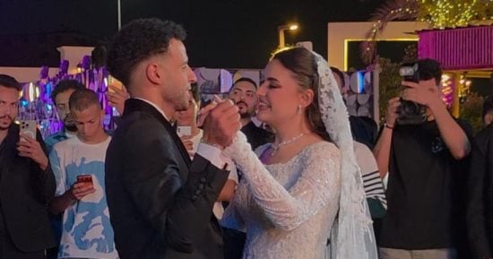 أحمد فتحى وإيهاب فهمى وسما إبراهيم يحضرون حفل زفاف ابن محمد رضوان