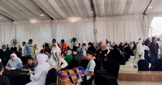 شركة ميناء القاهرة الجوى: تجهيز خيمة لخدمة ضيوف الرحمن بالصالة الموسمية