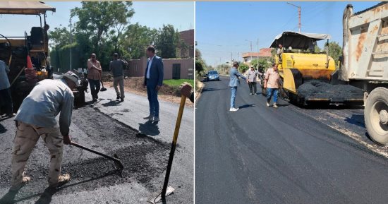 محافظ المنوفية: بدء أعمال الرصف النهائية بمدخل قرية الدبايبة ببركة السبع