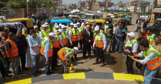 محافظ كفر الشيخ يقود حملة ميدانية مكبرة للنظافة والتجميل بالحامول
