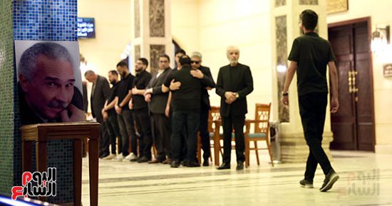حضور فنى واسع فى عزاء الفنان الراحل عبد الرحمن أبو زهرة