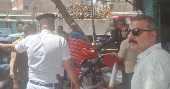 رئيس حى إمبابة يقود حملة مكبرة لإعادة الانضباط.. ورفع 300 حالة إشغال