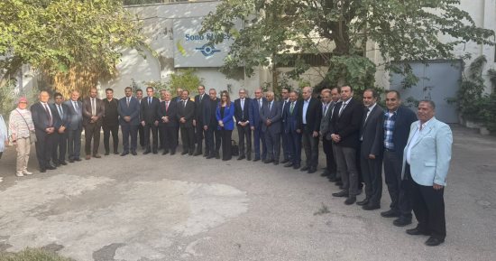 المسلماني يستقبل الشوربجي في مقر القناة الخامسة بالإسكندرية