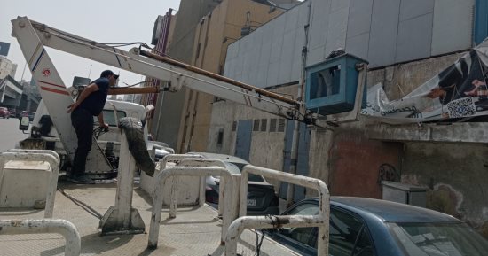 حى العجوزة يكثف حملاته لرفع الإشغالات وإزالة الإعلانات المخالفة