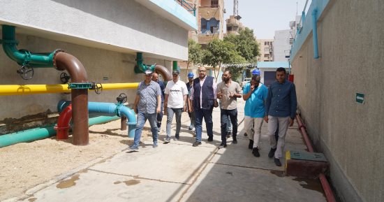 رئيس مياه سوهاج يتفقد محطات الشرب والصرف الصحى وأعمال استغلال الأصول