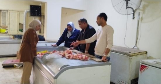 ضبط دهون ولحوم فاسدة داخل مخزن غير مرخص ببورسعيد.. صور
