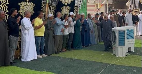 سرادق عزاء مجمع لضحايا حادث أسوان.. ومحافظ الدقهلية يتقدم الحضور