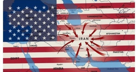 علم أمريكا يغطى دول الشرق الأوسط.. ترامب ينشر صورة جديدة تثير جدلا
