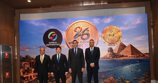 رئيس الاتحاد الدولي للجمباز يشيد باستضافة شرم الشيخ لاجتماعات المكتب التنفيذي 