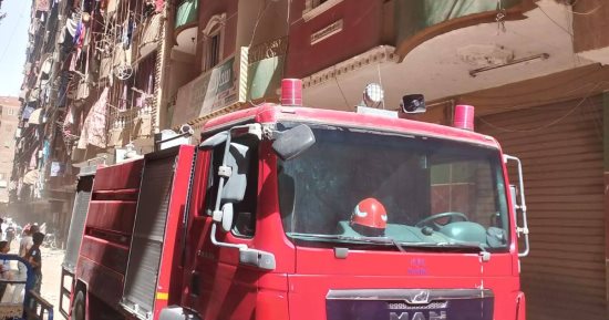 مصرع شخص إثر حريق شقة سكنية فى إمبابة
