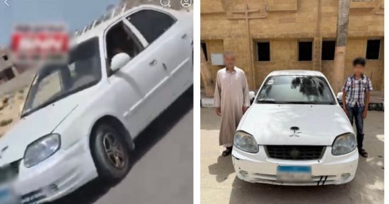 الداخلية تكشف ملابسات فيديو طفل يقود سيارة بسرعة جنونية فى العريش
