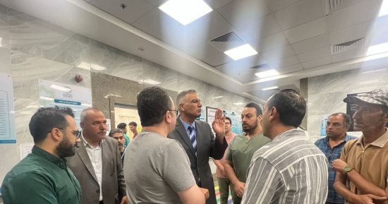 مرور مفاجئ لمحافظ جنوب سيناء على مجمع الفيروز الطبى