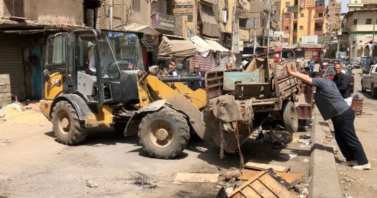 محافظ الدقهلية يقود حملة لإزالة الإشغالات بشوارع المنصورة