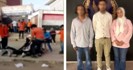 علقة موت بسبب عتاب مرورى.. شقيقان وزوجة أحدهما يسحلون طالبا أمام مدرسته