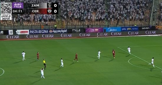 رجب نبيل يحرم الزمالك من هدف مبكر أمام سيراميكا في الدقيقة الخامسة