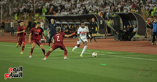 الزمالك يتقدم على سيراميكا بهدف فى الشوط الأول.. و45 دقيقة تفصله عن درع الدورى.. صور 