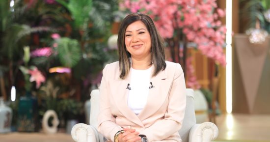 الفنانة انتصار ضيفة منى الشاذلي في برنامج معكم الليلة على قناة ON