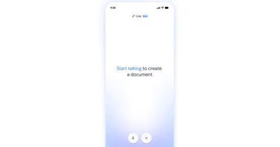 جوجل تطلق Docs Live لدمج مساعد Gemini الصوتي داخل Gmail وDocs وKeep