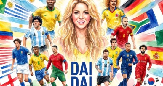 صلاح ورونالدو ومارادونا.. نجوم الكرة يزينون أغنية شاكيرا لمونديال 2026 «فيديو»