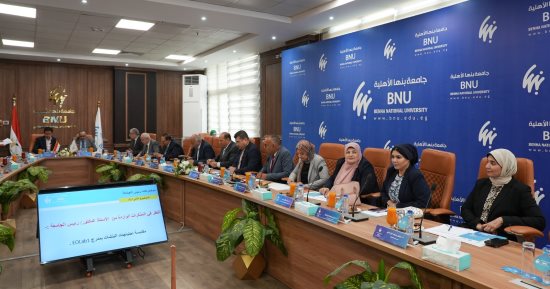مجلس جامعة بنها الأهلية يستعرض استعدادات امتحانات نهاية العام