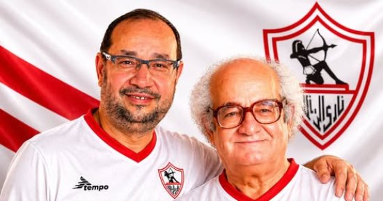 ابن خيرى شلبى يحتفل بفوز الزمالك بصورة مع والده: اللى ربانى زملكاوى